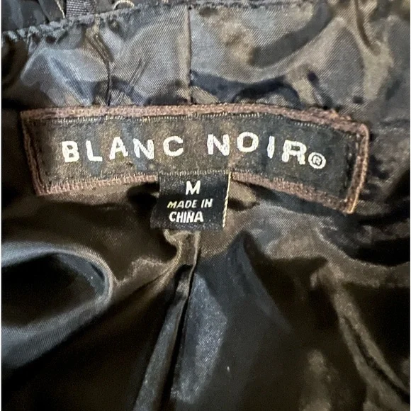 Blanc Noir Trench Coat Size Medium Fabric is cotton nylon spandex blend - Picture 15 of 16